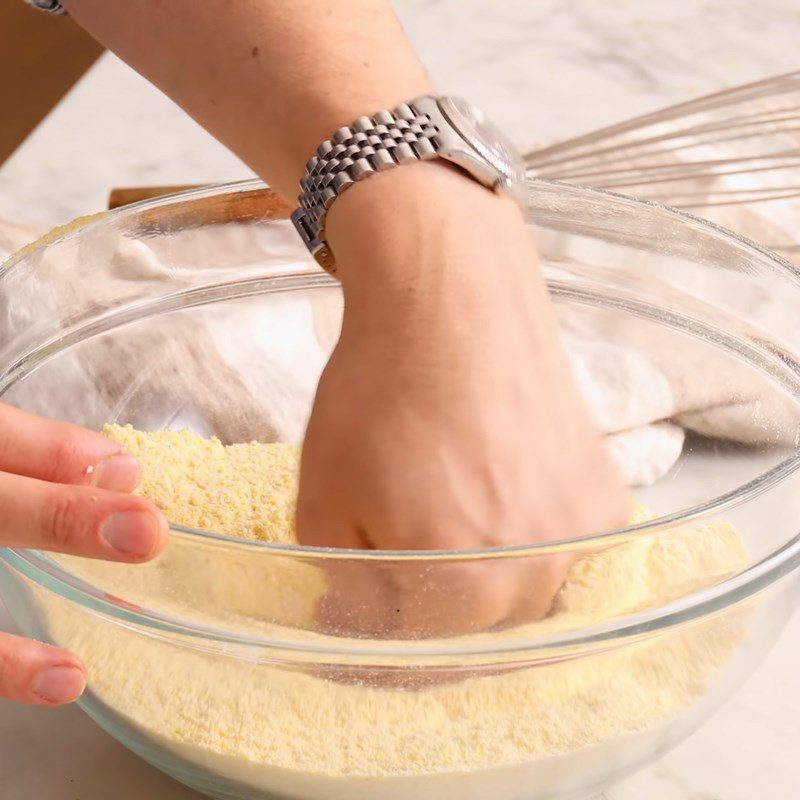 Step 4 Mixing the batter Cornbread