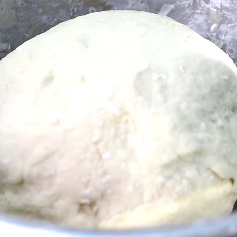Step 4 Mixing the taro bao dough Taro bao without filling