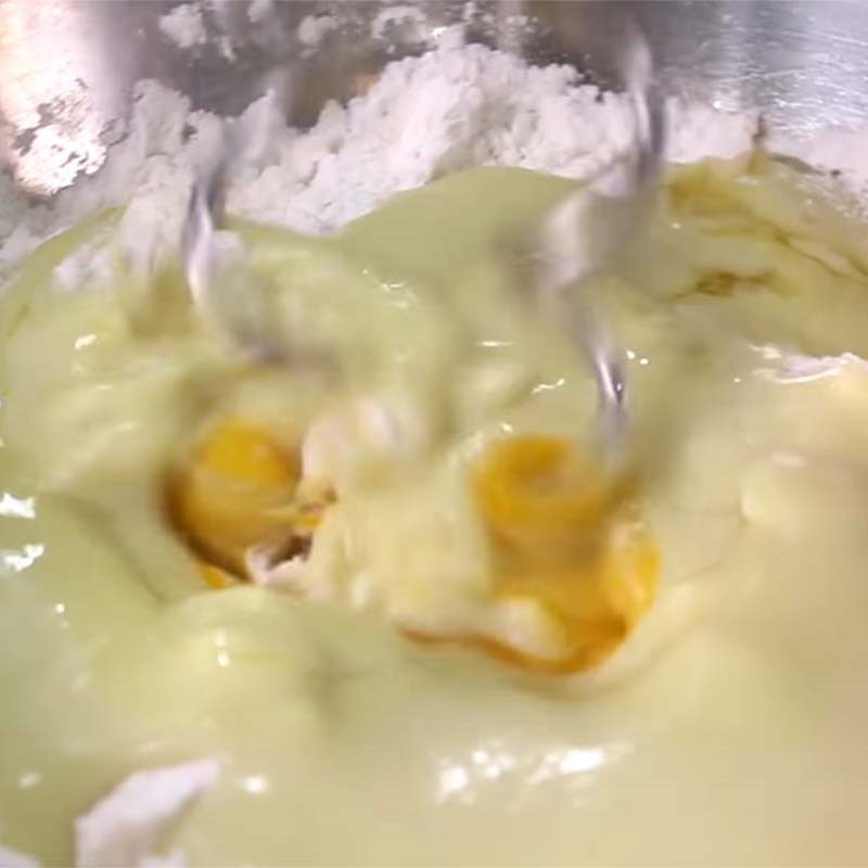 Step 4 Mixing the taro bao dough Taro bao without filling