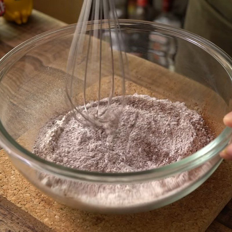 Step 1 Mix the dry ingredients for Chocolate Stollen