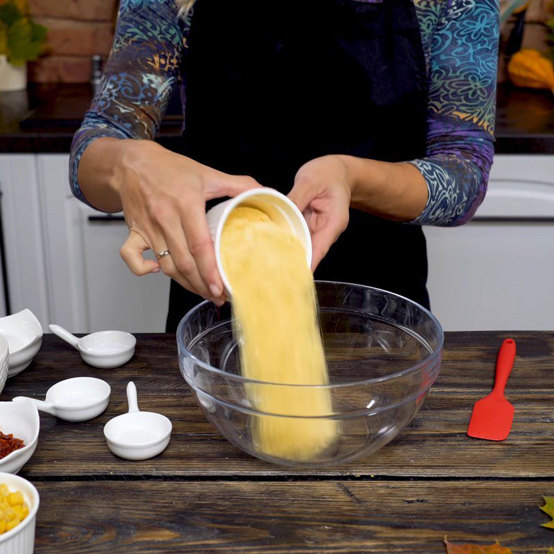 Step 2 Mix the dry ingredients Savory Cornbread