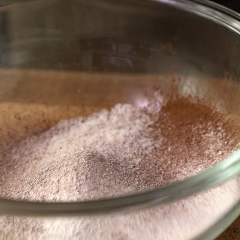 Step 1 Mix the dry ingredients for Chocolate Stollen