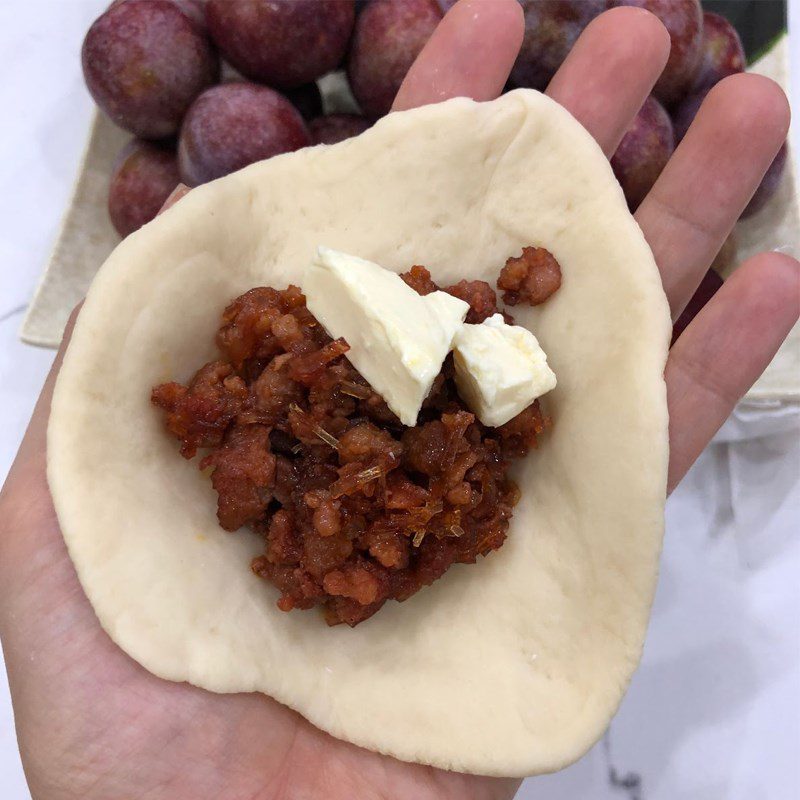 Step 2 Mix the dough for Cheese BBQ Pork Buns