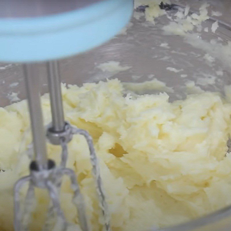 Step 1 Mixing the cookie dough Corn Candy Cookies