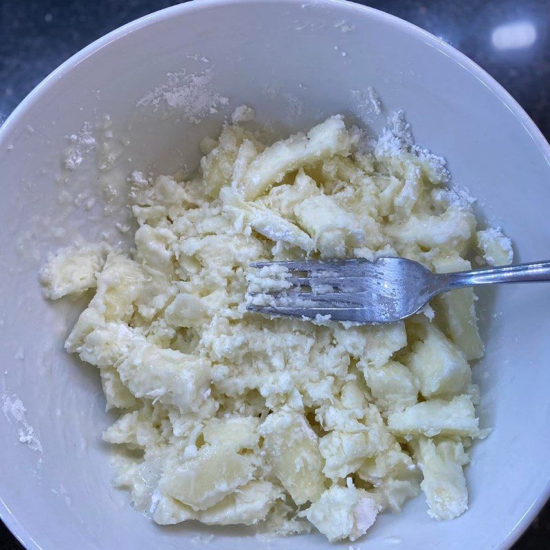 Step 1 Mixing Mochi Cassava Dough Mochi Cassava Dessert