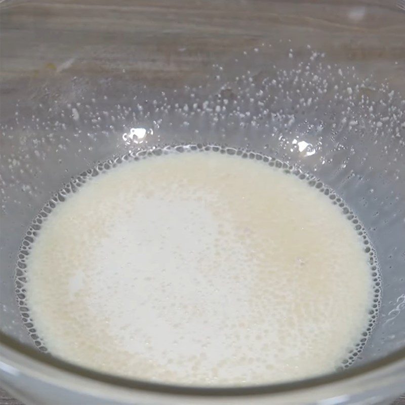 Step 1 Mixing and proofing the dough for Danish butter sugar bread