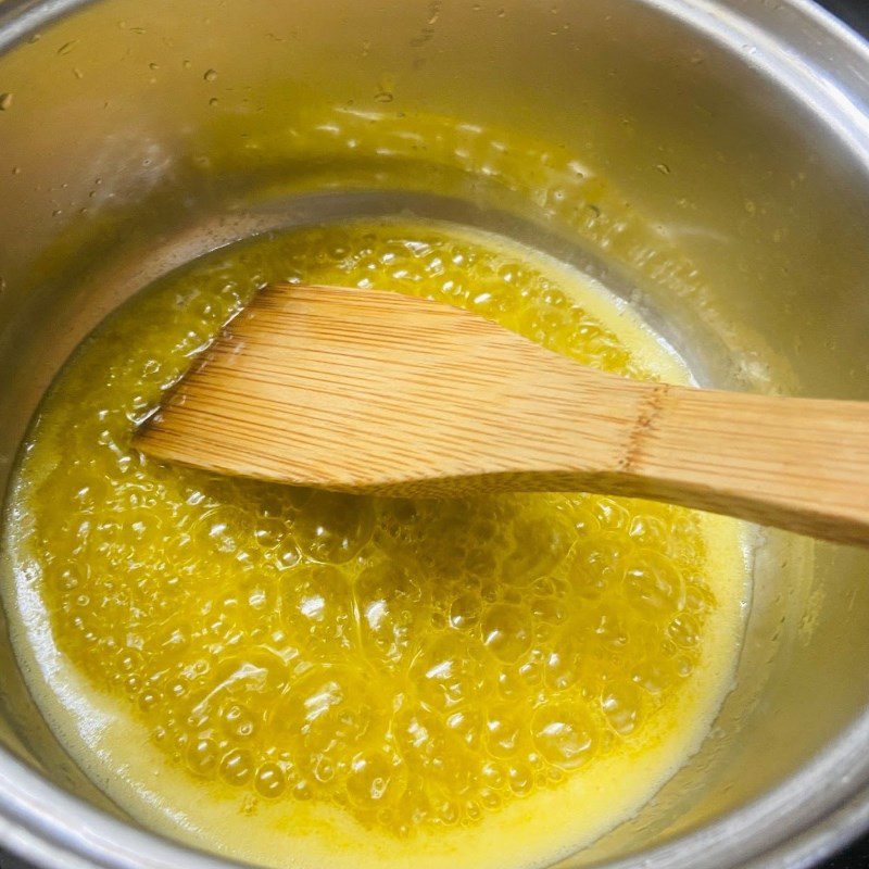 Step 1 Mix flour with egg yolks Matcha Almond Sponge Cake using an oven