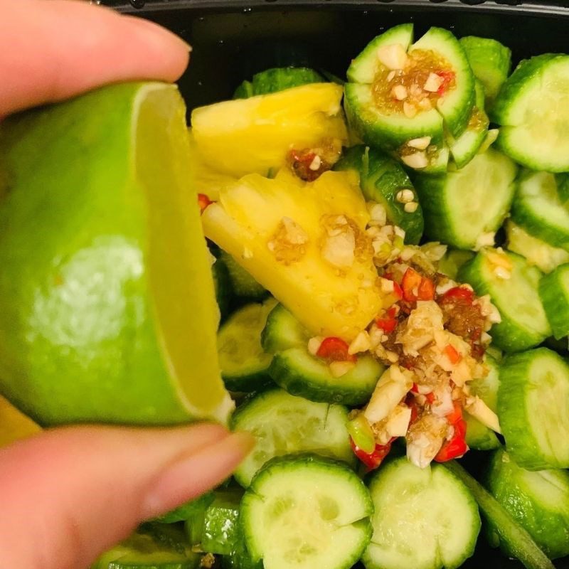 Step 3 Mixing pickled vegetables Pickled cucumber