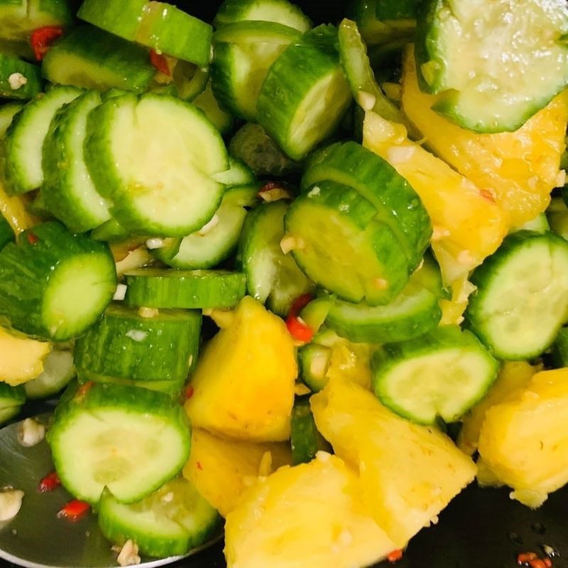 Step 3 Mixing pickled vegetables Pickled cucumber