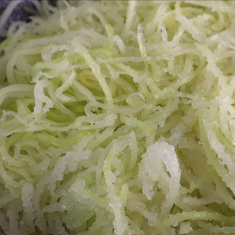 Step 3 Mix sugar and pineapple Green papaya jam