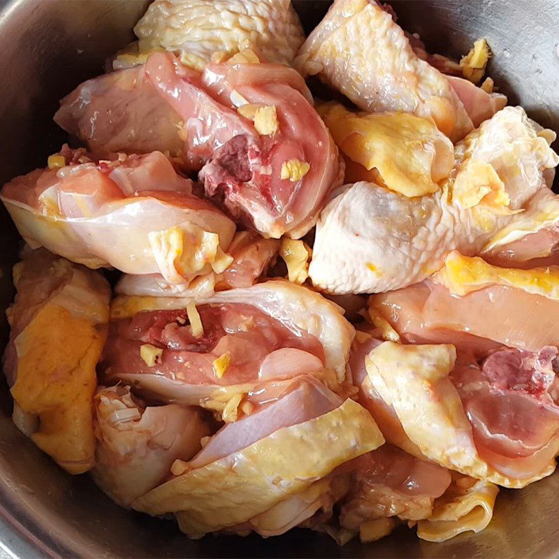 Step 3 Marinate the chicken Ginger chicken