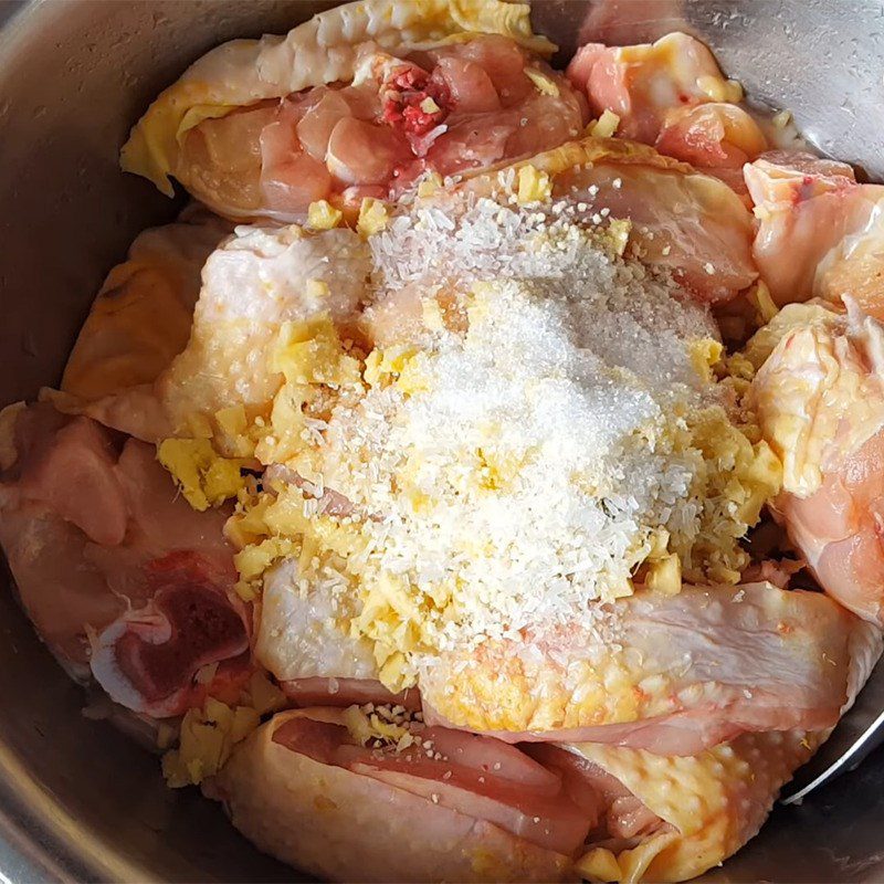 Step 3 Marinate the chicken Ginger chicken