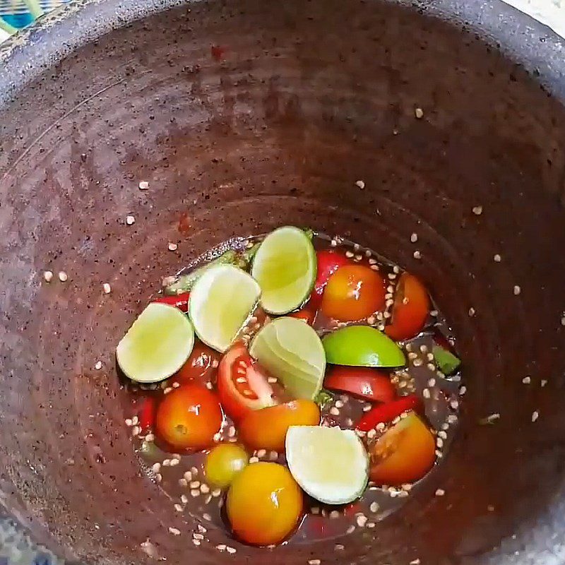 Step 4 Mixing the Salad Thai-style Octopus Salad with Thai Fish Sauce