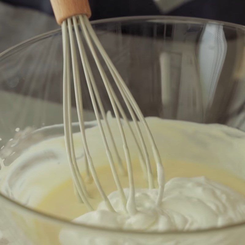 Step 3 Mix the Cream Cheese and Whipping Cream Mixture Banana Coconut Mousse