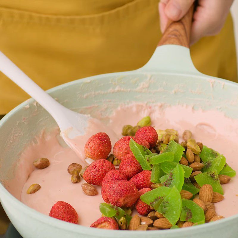 Step 2 Mix the candy mixture Strawberry nougat candy