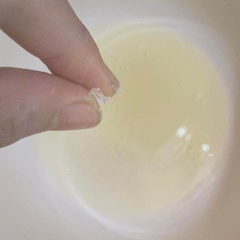 Step 2 Mixing the wet mixture Green tea biscotti using an air fryer