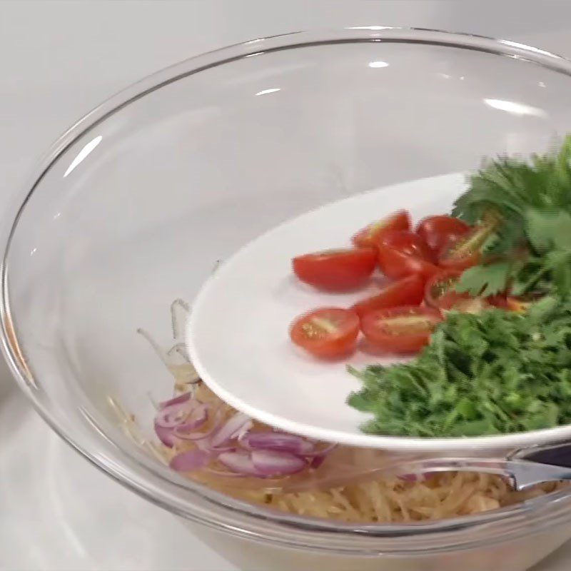 Step 6 Mix the vermicelli with Thai-style vermicelli