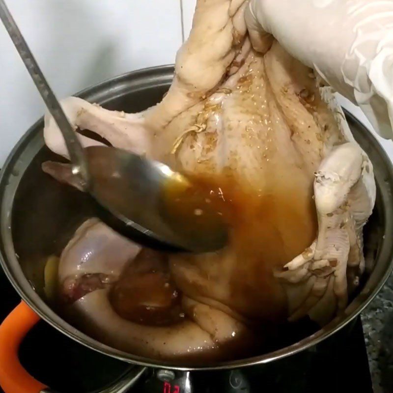 Step 3 Mix the sauce and marinate the duck outside the Roasted Duck using an air fryer