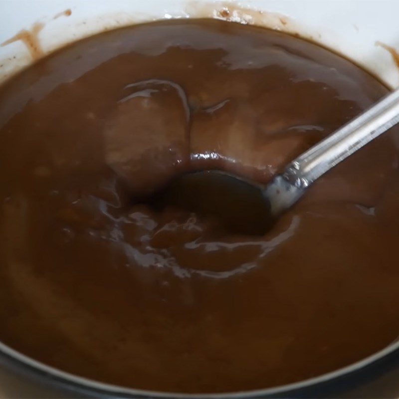 Step 1 Mix sweetened condensed milk with nutella Nutella cream