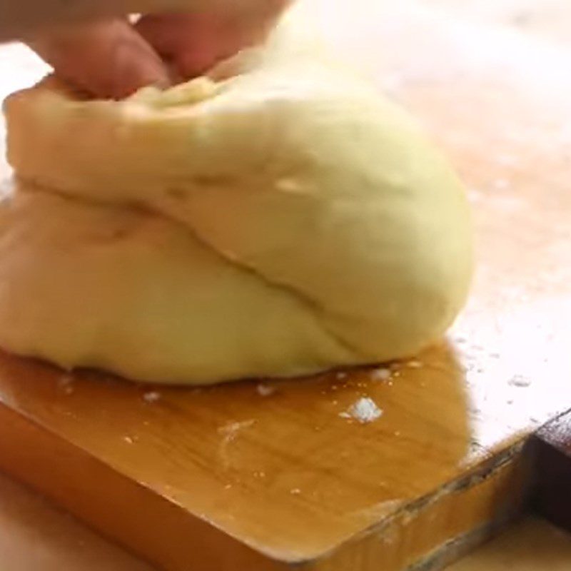 Step 1 Mixing and kneading the dough for Spicy Pork Floss Banh Mi