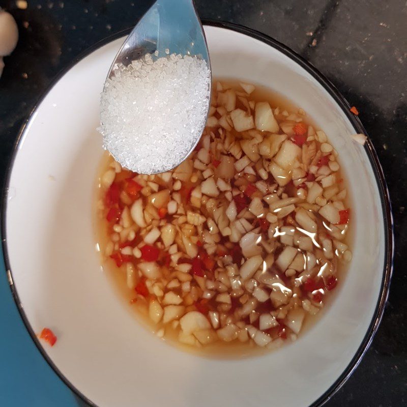 Step 3 Prepare garlic chili fish sauce for Stir-fried Eggplant with Garlic, Chili, and Tofu