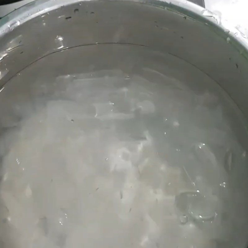 Step 3 Blanching Aloe Vera Aloe Vera Red Date Chia Seeds
