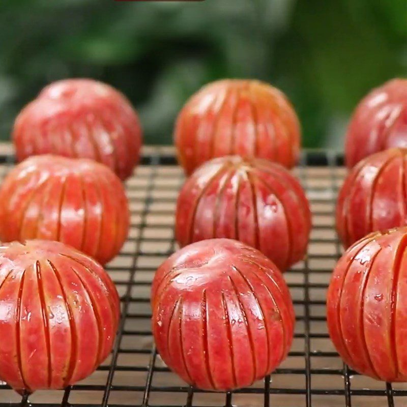 Step 2 Blanching and marinating Hanoi plums Hanoi plum jam