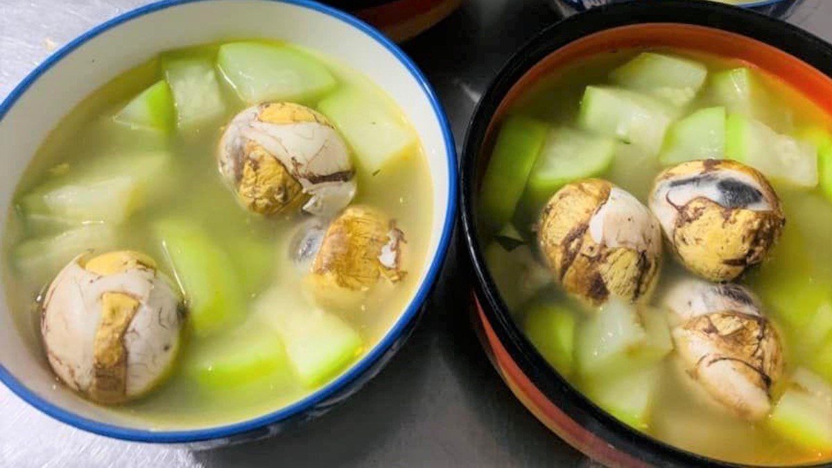 Boiled Duck Eggs with Gourd (recipe shared by a user)