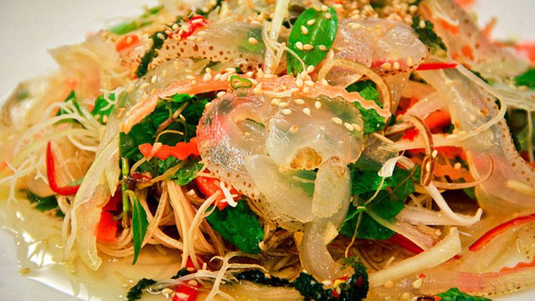 Step 3 Final product Jellyfish salad with pork belly
