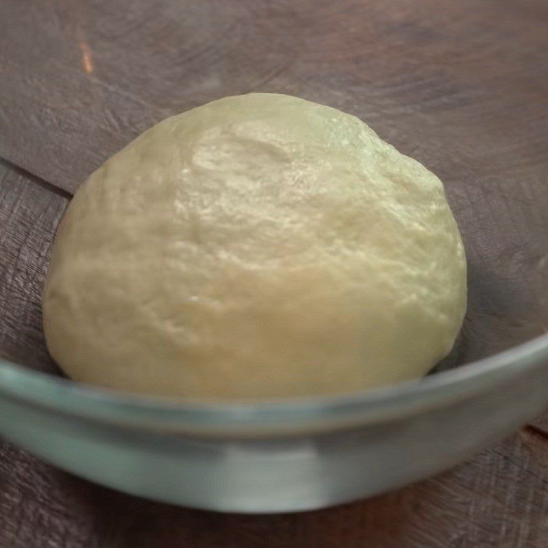 Step 3 Proofing the dough Hamburger bread with cheese and meat filling