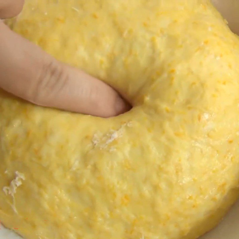 Step 4 Proofing the dough Pumpkin cake