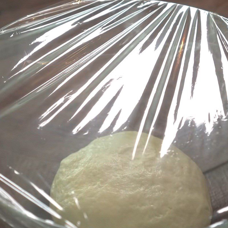 Step 3 Proofing the dough Hamburger bread with cheese and meat filling