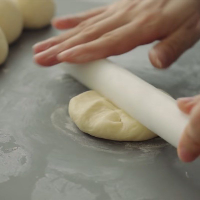 Step 5 Second dough rise Cheese bread in a pan