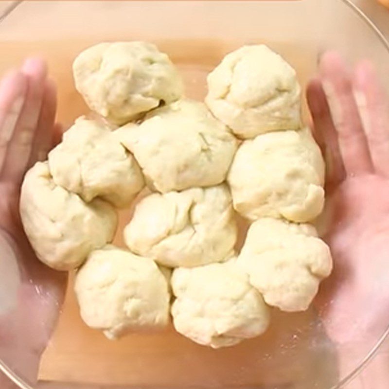 Step 2 Proofing the dough and shaping Spicy pork floss bread