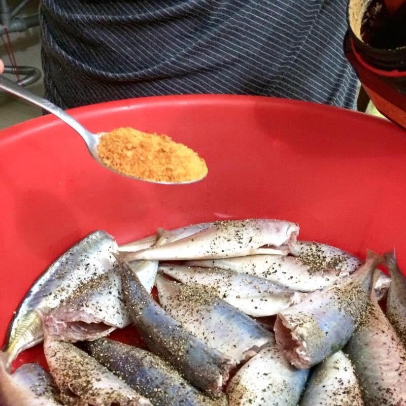 Step 2 Marinate the Fish for Mackerel with Sugarcane