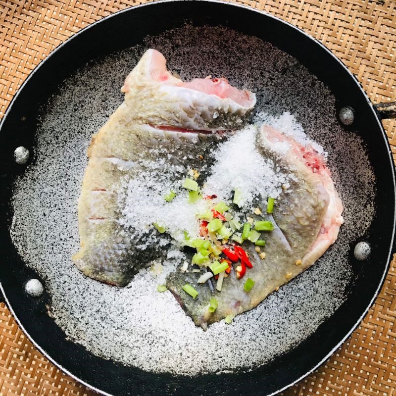 Step 2 Marinate catfish for simmering