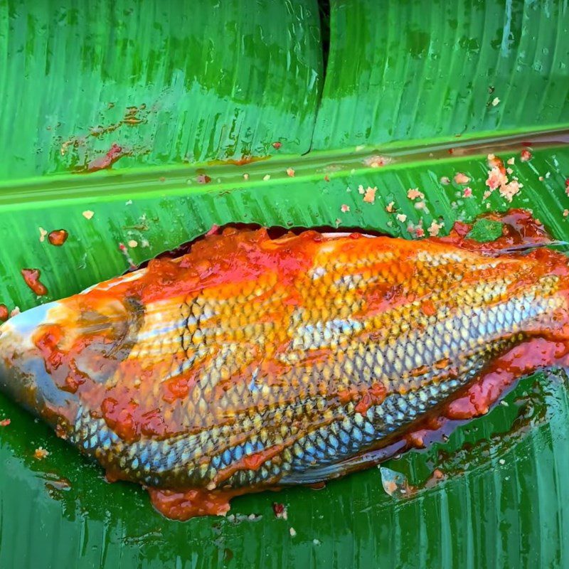 Step 2 Marinate the fish Grilled Mackerel with chili salt