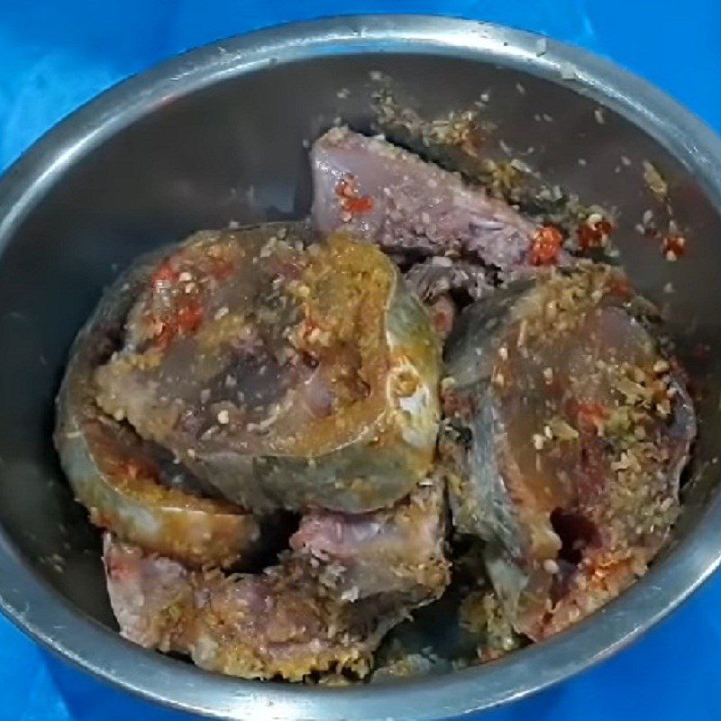 Step 2 Marinate the fish Fried Tuna with Lemongrass and Turmeric