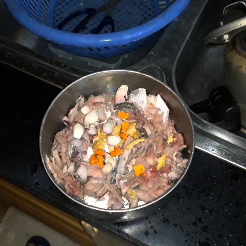 Step 2 Marinate the fish Sardine Cake