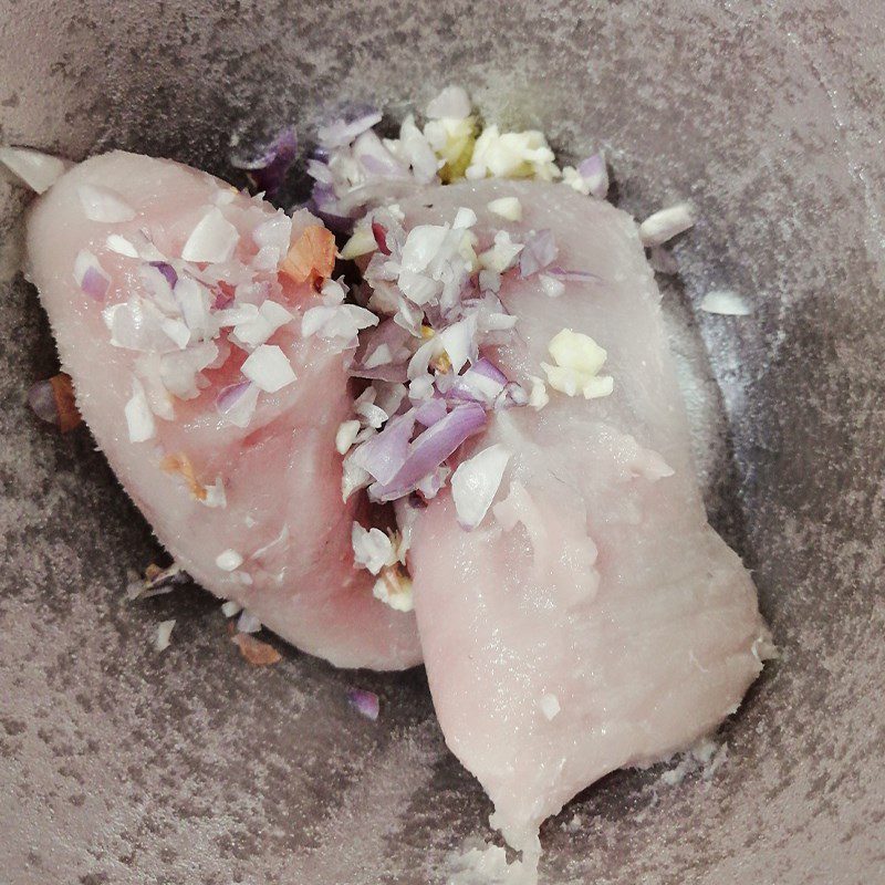 Step 1 Marinate the fish Fried Snakehead Fish Cake