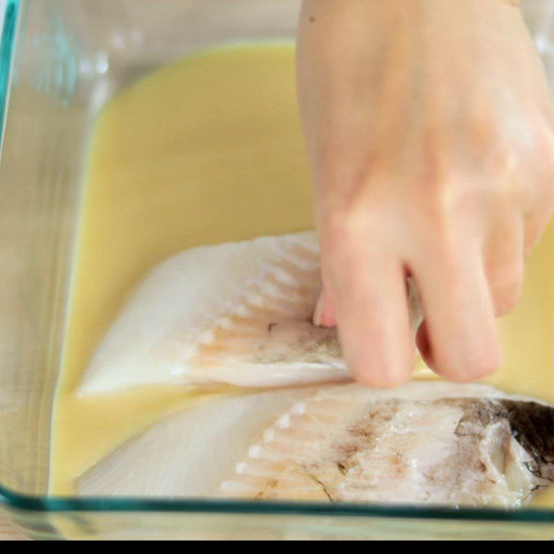 Step 3 Marinate fish with sauce Grilled cod with miso sauce