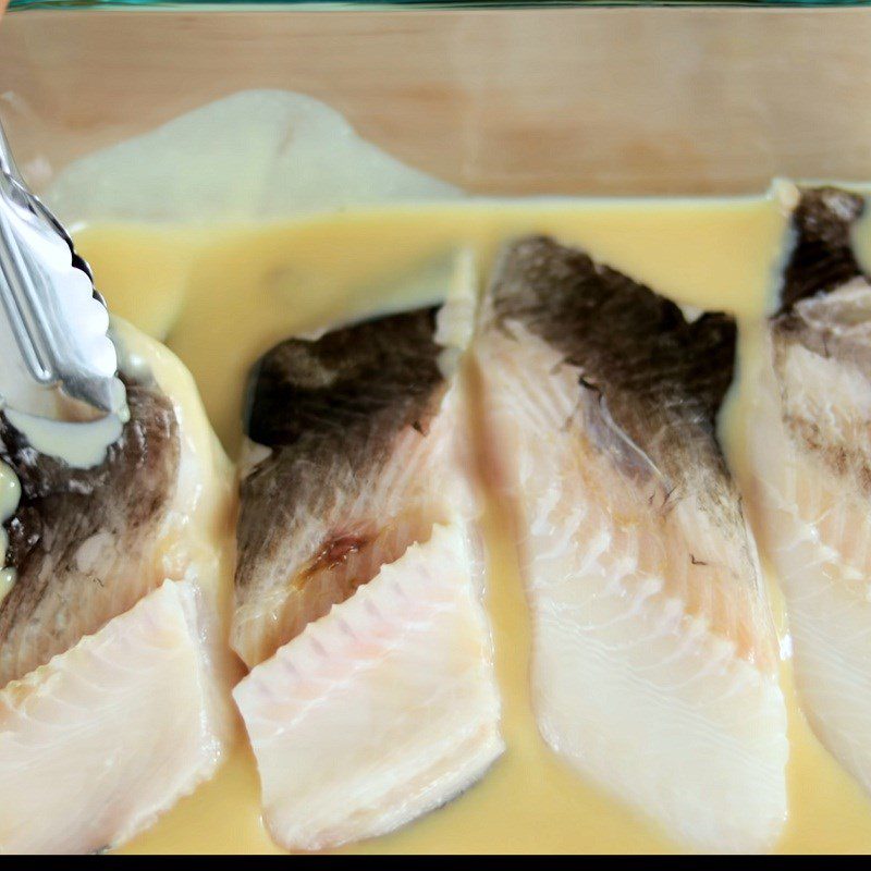 Step 3 Marinate fish with sauce Grilled cod with miso sauce