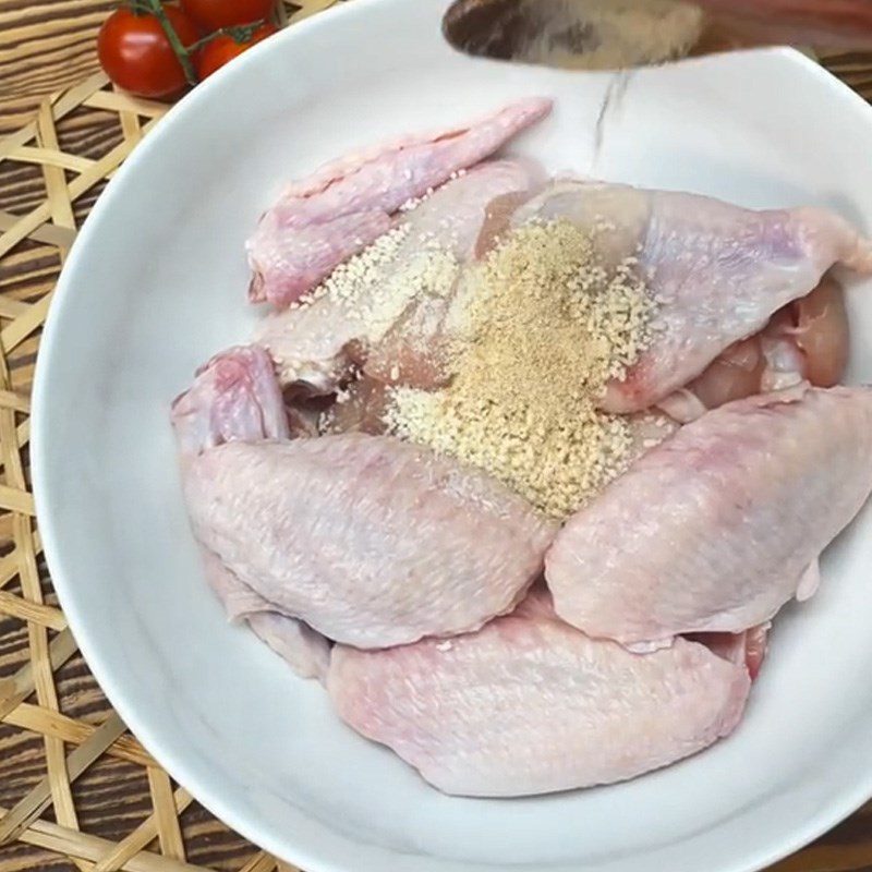 Step 2 Marinate the Chicken Wings Roasted Chicken (Recipe shared from TikTok Cooking with TasteVN)