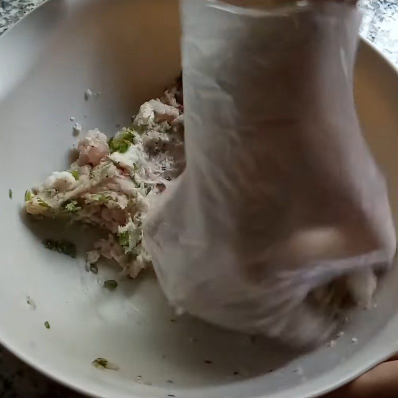 Step 2 Marinate the fish cake Fried fish cake with fish sauce