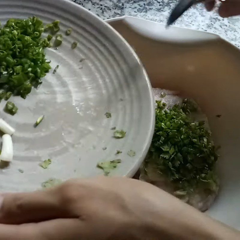 Step 2 Marinate the fish cake Fried fish cake with fish sauce