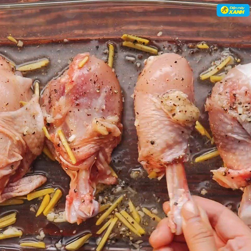 Step 2 Marinate the chicken thighs Fried chicken thighs