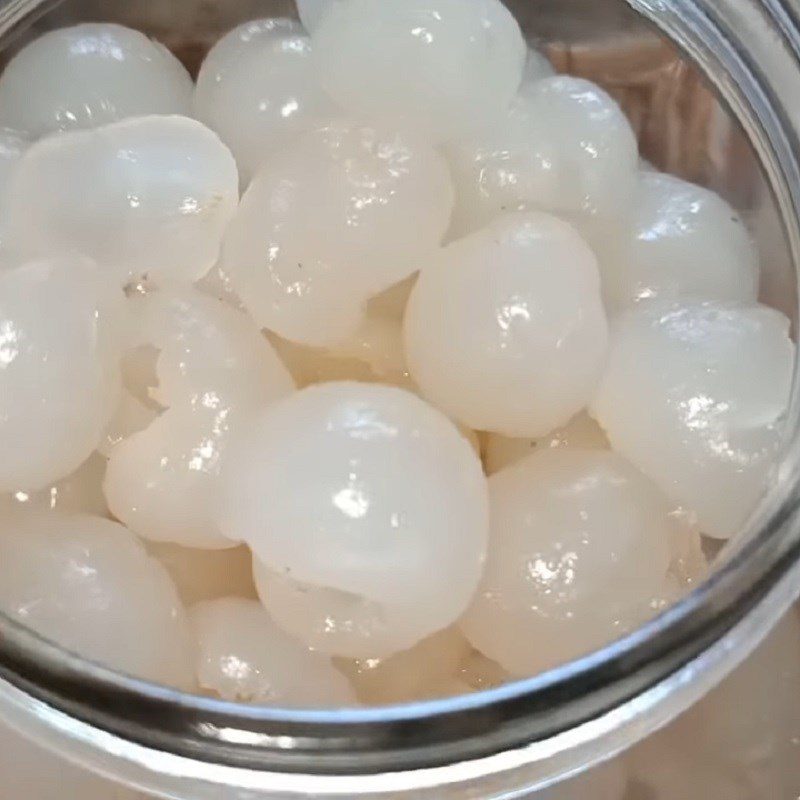 Step 2 Marinate Longan with Sugar for Soft Longan Jam (Fresh Longan)