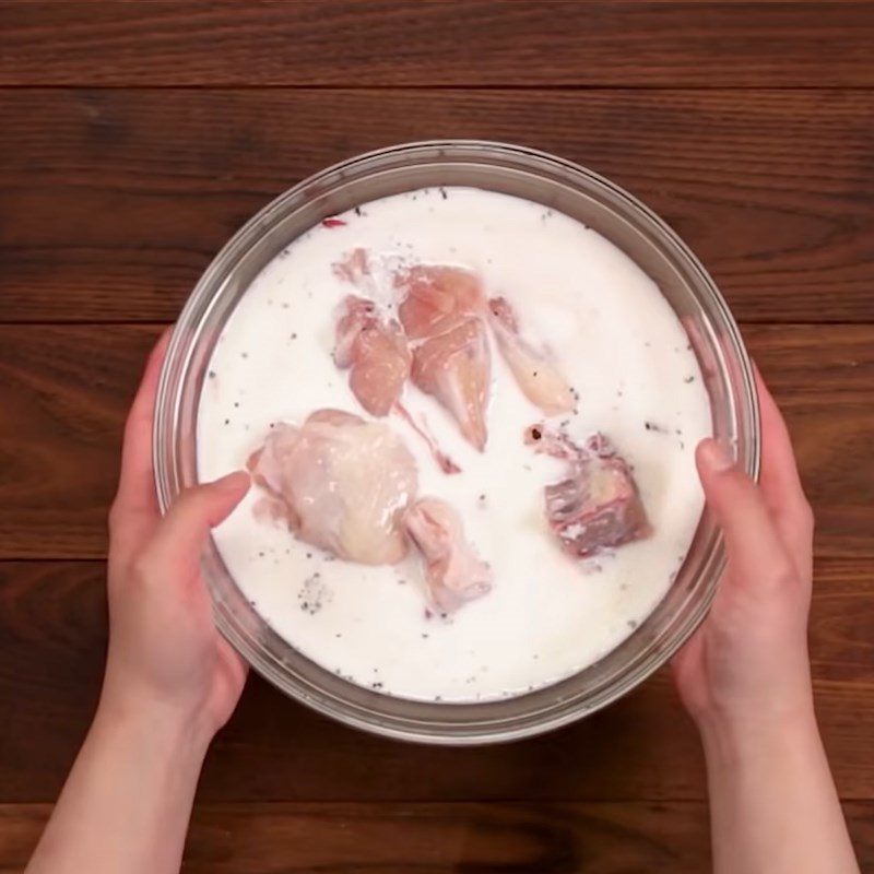 Step 2 Marinate the chicken Spicy Fried Chicken