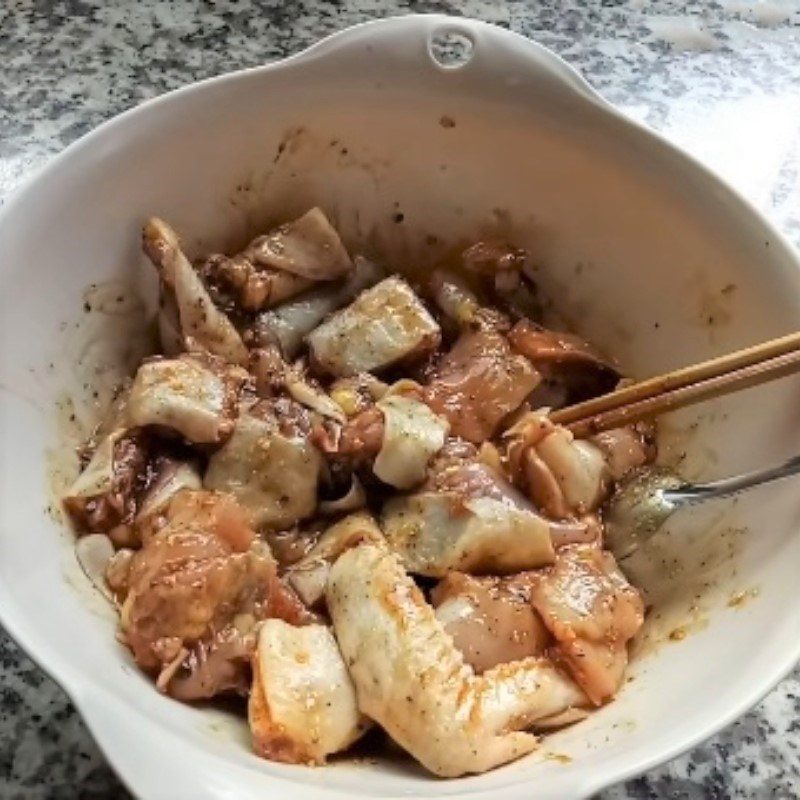 Step 3 Marinate the chicken Black pepper chicken