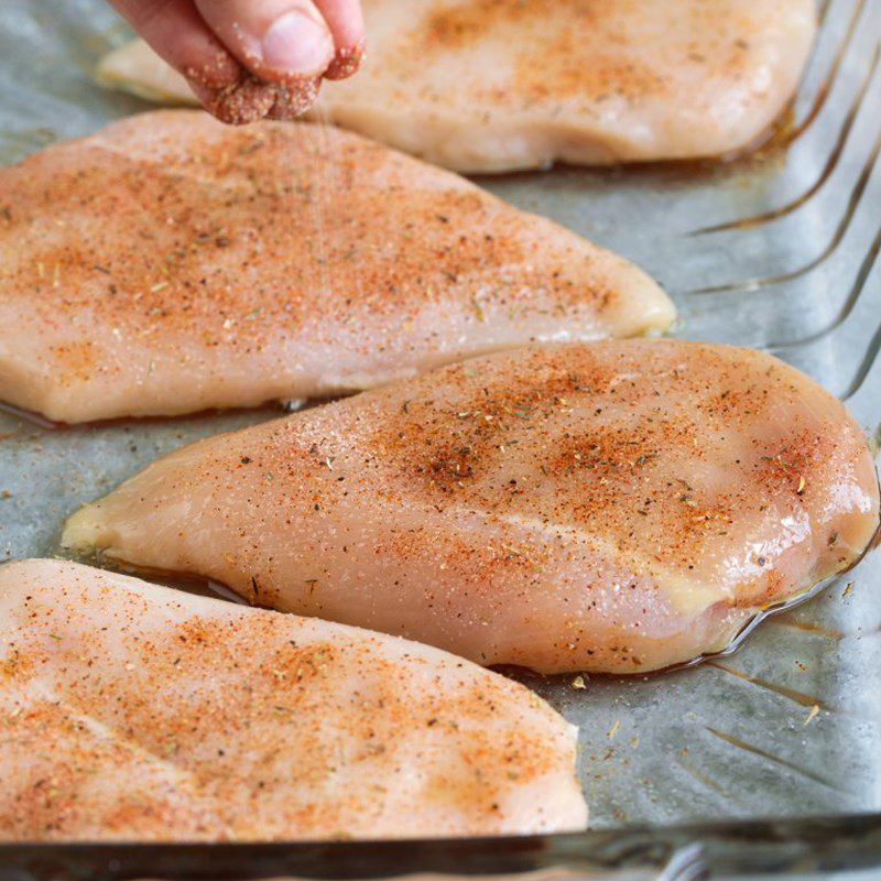 Step 2 Marinate the chicken Spicy crispy fried chicken